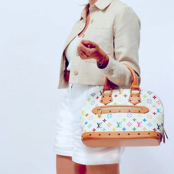 Louis Vuitton Handbags - Louis Vuitton Multicolor Monogram Tote with Tan Accents